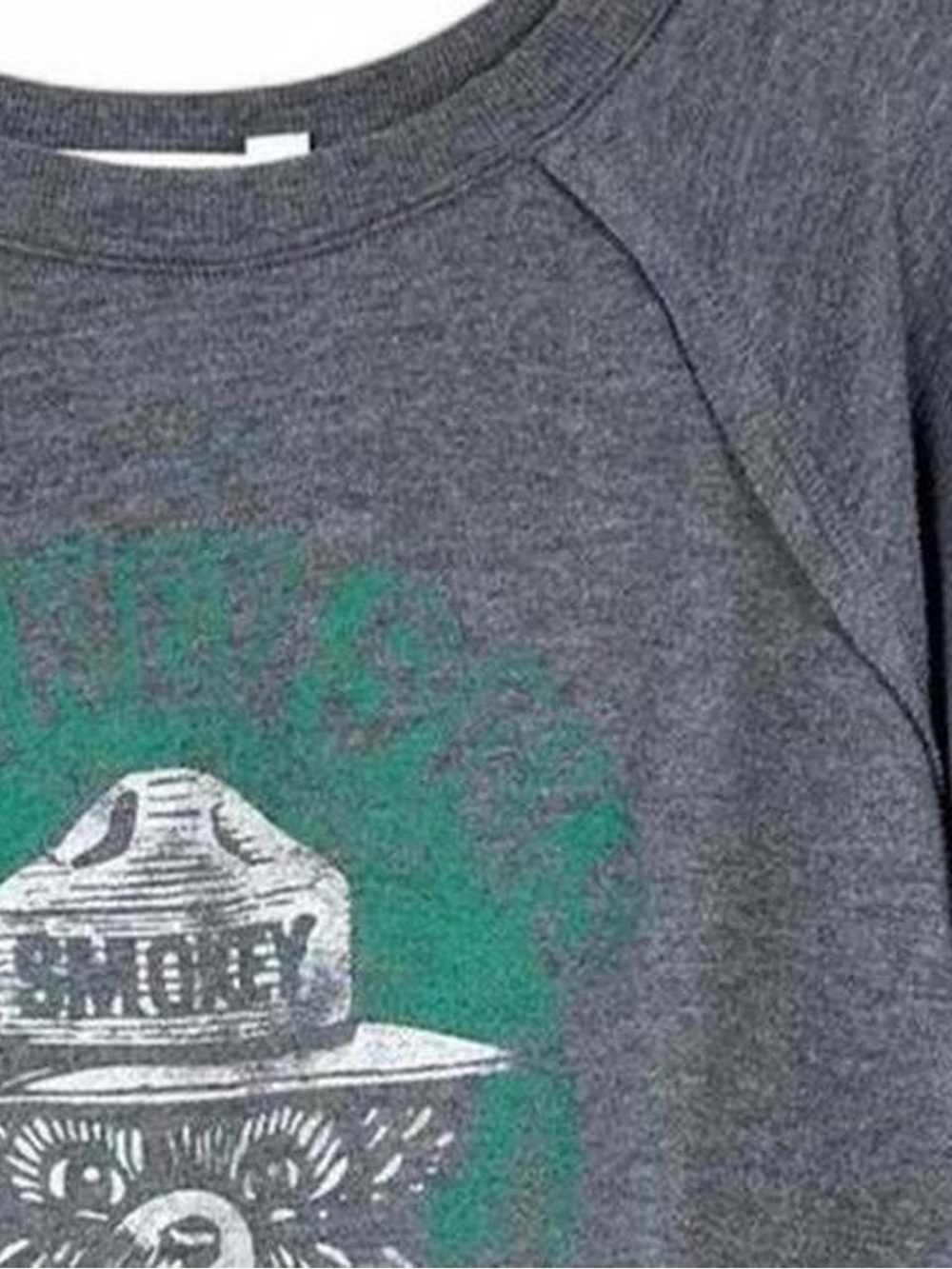 Smokey the Bear grey sweatshirt